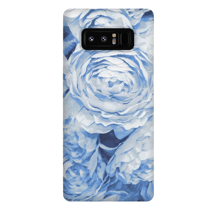Galaxy Note 8 StrongFit Blue roses by Julia Grifol