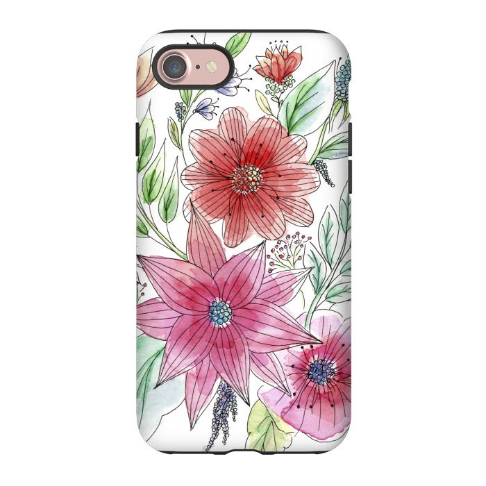 iPhone 7 StrongFit Wild flowers by Julia Grifol