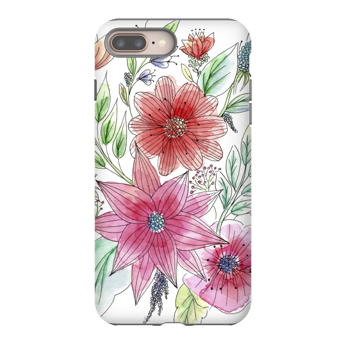 iPhone 7 plus StrongFit Wild flowers by Julia Grifol