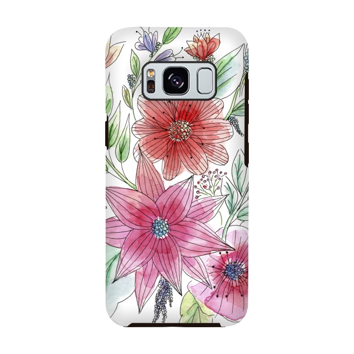 Galaxy S8 StrongFit Wild flowers by Julia Grifol