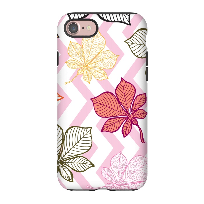 iPhone 7 StrongFit Autumn Leaves Pattern II by Bledi