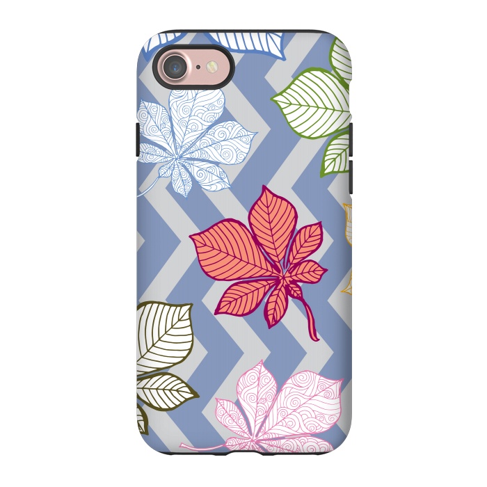 iPhone 7 StrongFit Autumn Leaves Pattern IV by Bledi