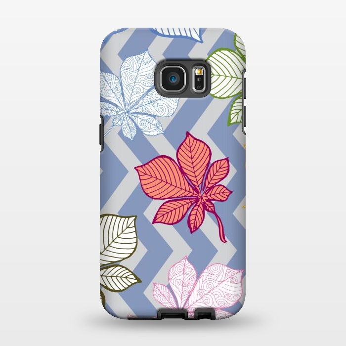 Galaxy S7 EDGE StrongFit Autumn Leaves Pattern IV by Bledi