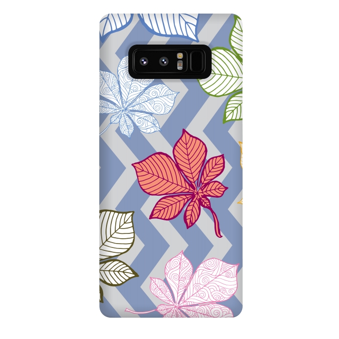 Galaxy Note 8 StrongFit Autumn Leaves Pattern IV by Bledi