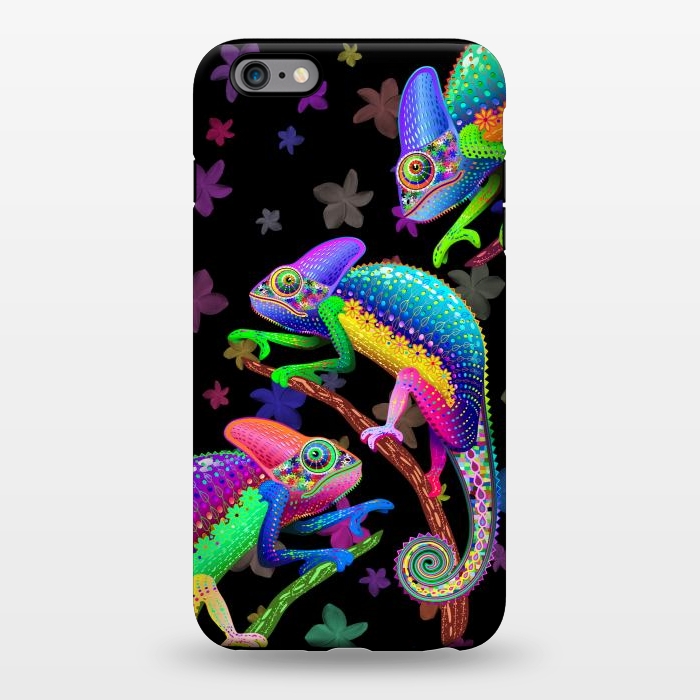 iPhone 6/6s plus StrongFit Chameleon Fantasy Rainbow Colors by BluedarkArt