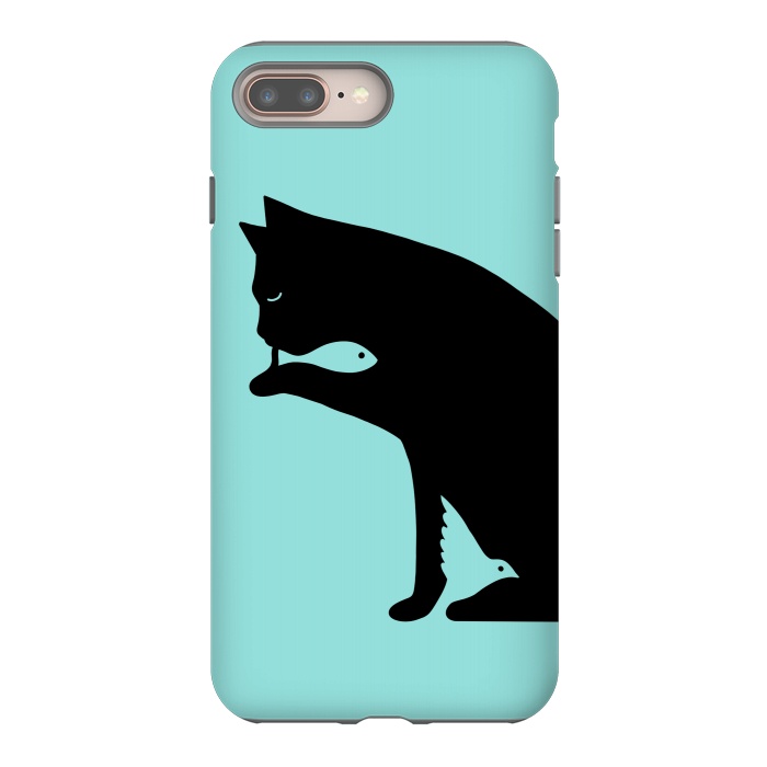 iPhone 7 plus StrongFit Cat and food by Coffee Man