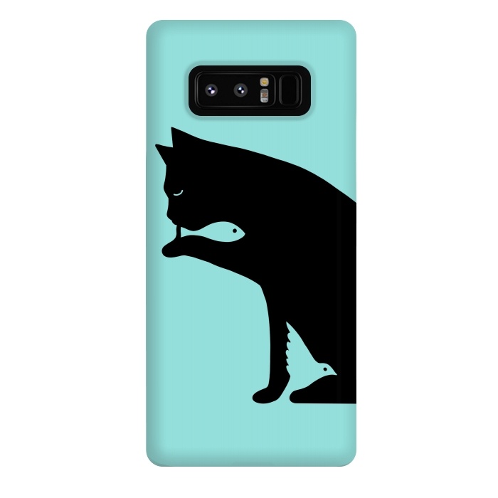 Galaxy Note 8 StrongFit Cat and food by Coffee Man