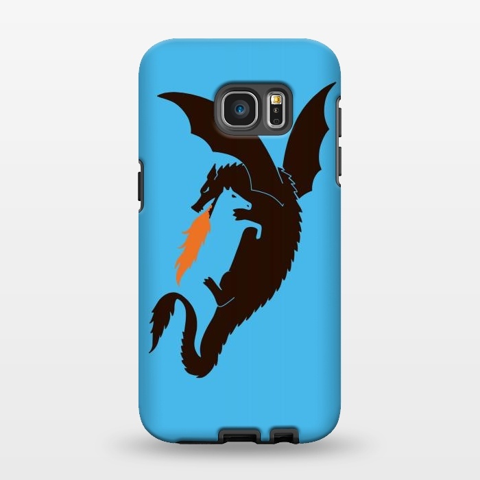 Galaxy S7 EDGE StrongFit Dragon and Horse by Coffee Man