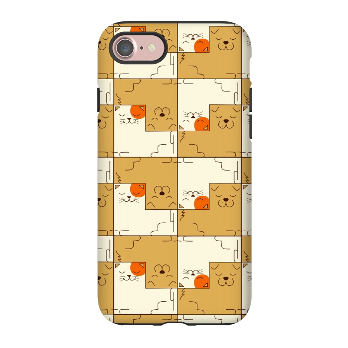 iPhone 7 StrongFit Cat and Dog by Coffee Man