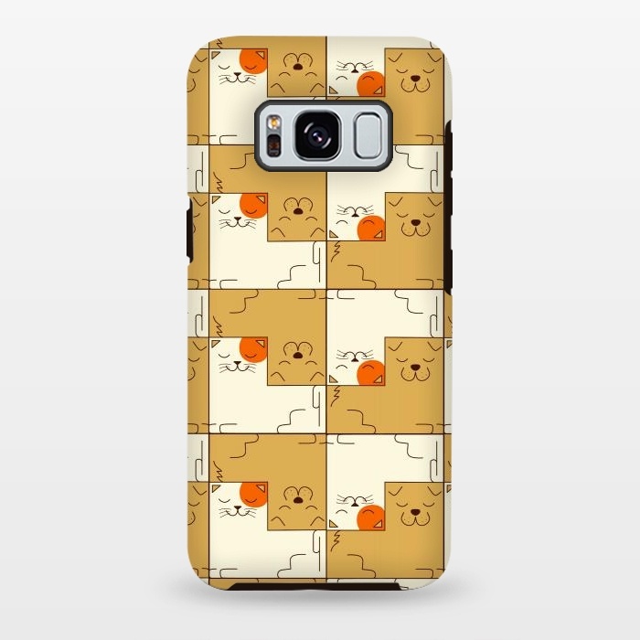 Galaxy S8 plus StrongFit Cat and Dog by Coffee Man