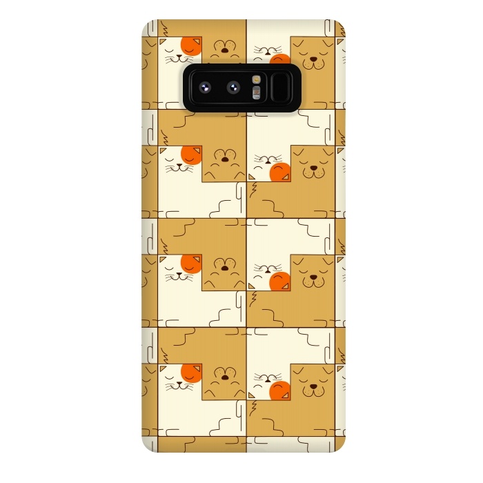 Galaxy Note 8 StrongFit Cat and Dog by Coffee Man