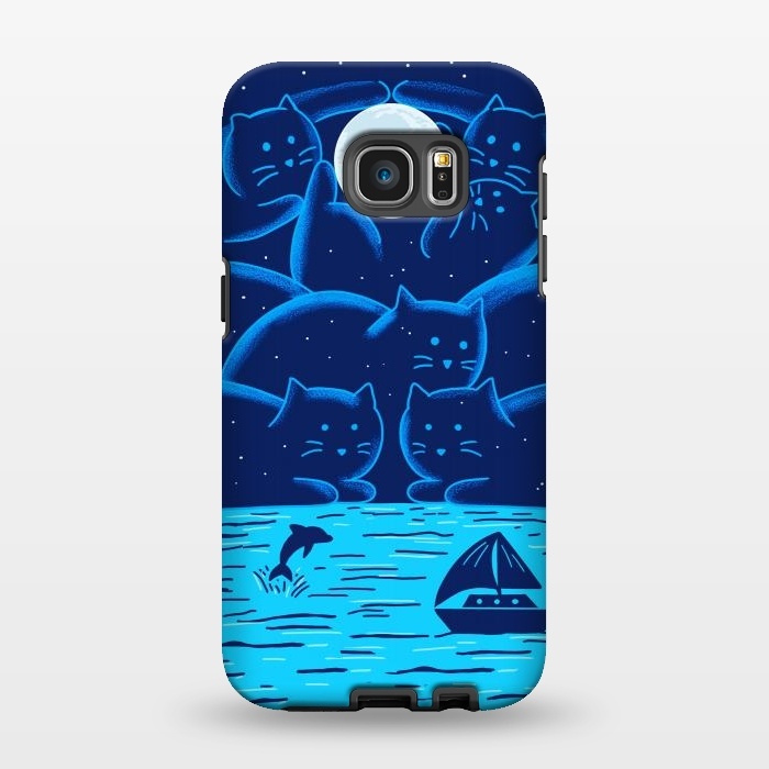 Galaxy S7 EDGE StrongFit Cats Landscape by Coffee Man