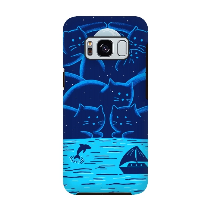 Galaxy S8 StrongFit Cats Landscape by Coffee Man