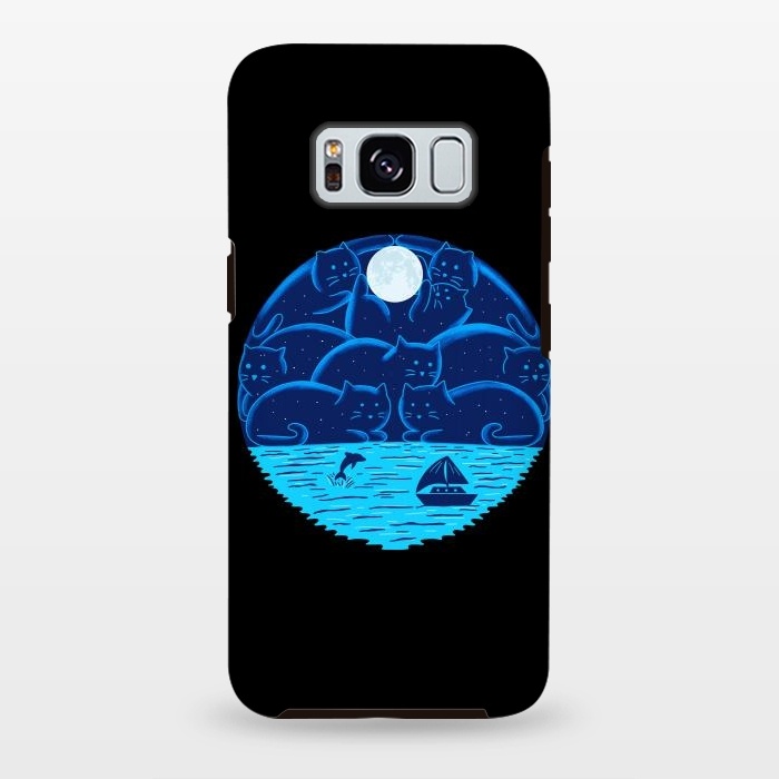 Galaxy S8 plus StrongFit Cats Landscape-2 by Coffee Man