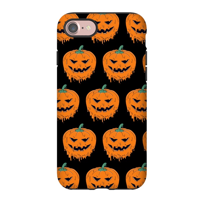 iPhone 7 StrongFit Melted Pumpkin Pattern by Coffee Man
