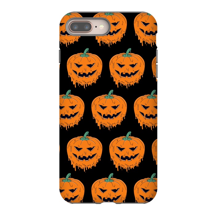 iPhone 7 plus StrongFit Melted Pumpkin Pattern by Coffee Man