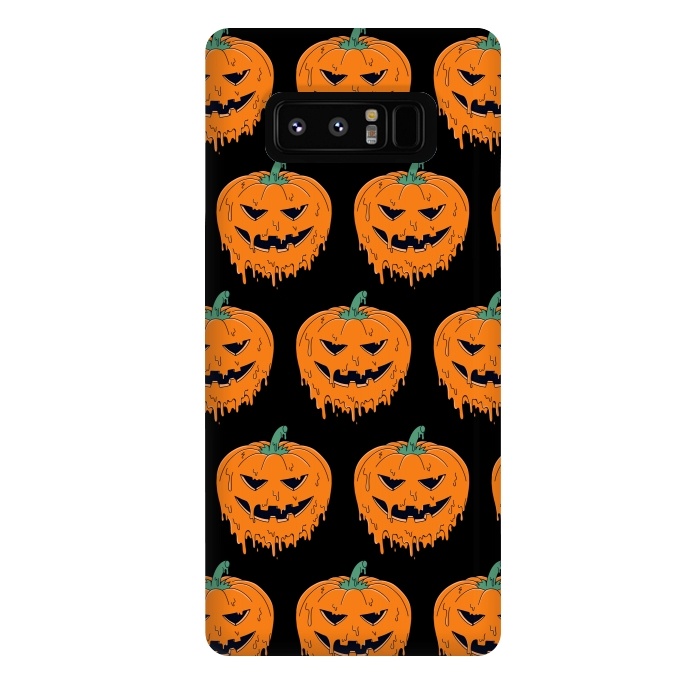Galaxy Note 8 StrongFit Melted Pumpkin Pattern by Coffee Man