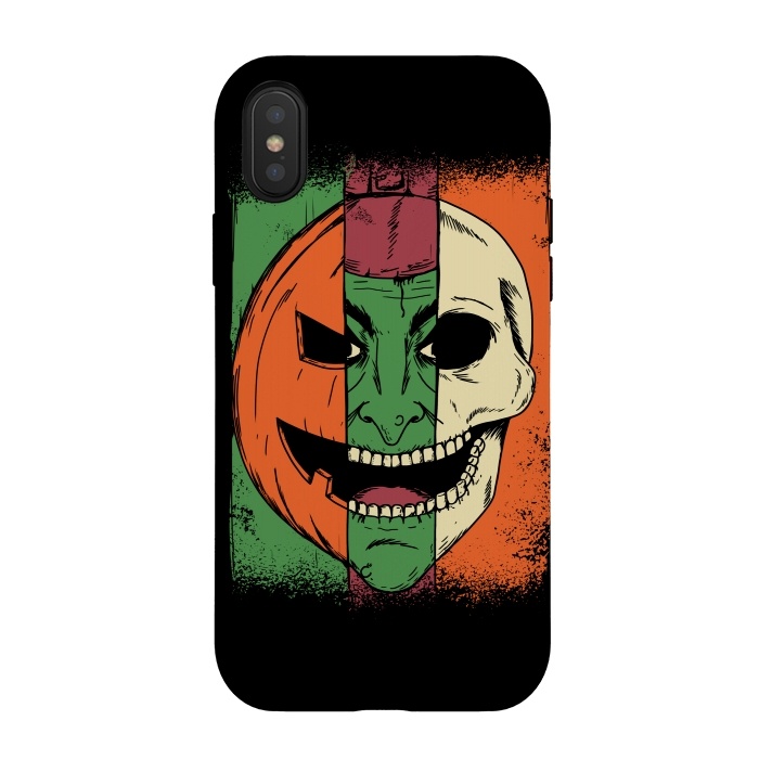 iPhone Xs / X StrongFit Monsters Faces by Coffee Man