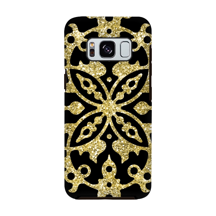 Galaxy S8 StrongFit Black and Gold Fashion Case by Alemi