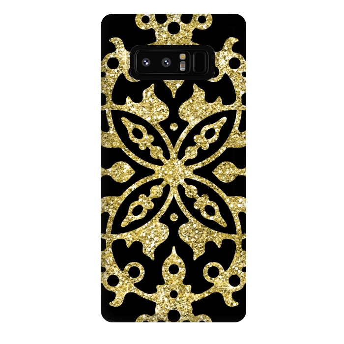 Galaxy Note 8 StrongFit Black and Gold Fashion Case by Alemi