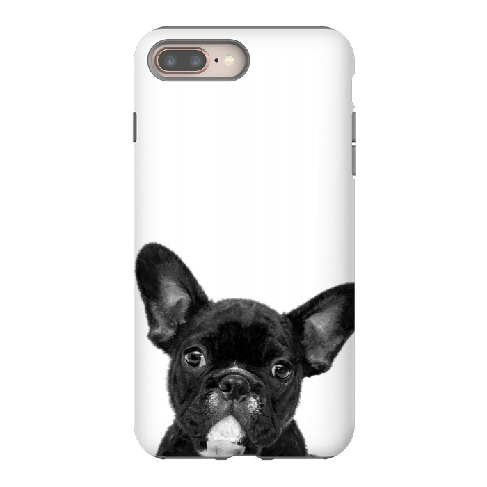 iPhone 7 plus StrongFit Black and White French Bulldog by Alemi