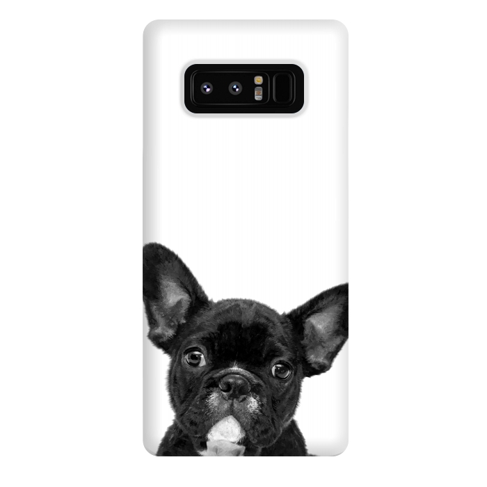 Galaxy Note 8 StrongFit Black and White French Bulldog by Alemi