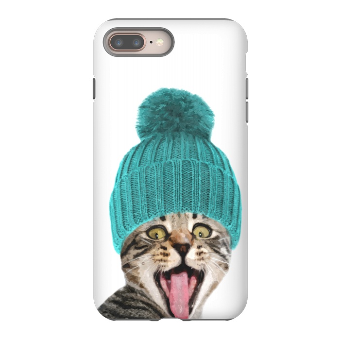 iPhone 7 plus StrongFit Cat with Hat Portrait by Alemi