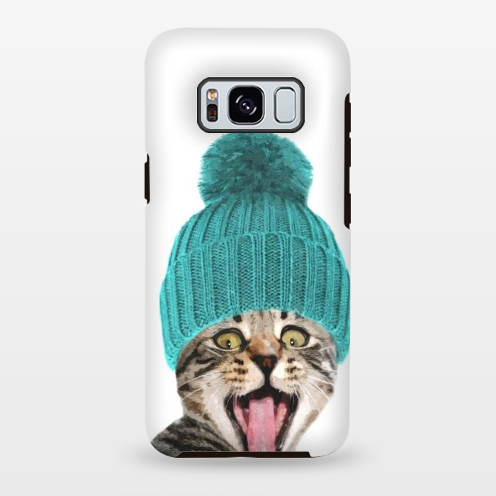 Galaxy S8 plus StrongFit Cat with Hat Portrait by Alemi