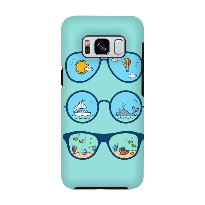Galaxy S8 StrongFit Sunglasses Landscape by Coffee Man