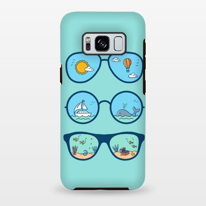 Galaxy S8 plus StrongFit Sunglasses Landscape by Coffee Man