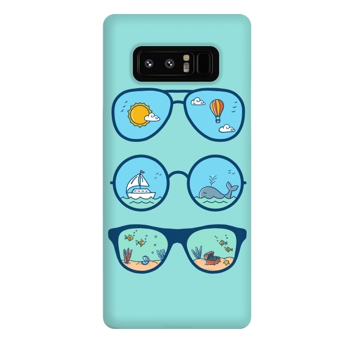 Galaxy Note 8 StrongFit Sunglasses Landscape by Coffee Man