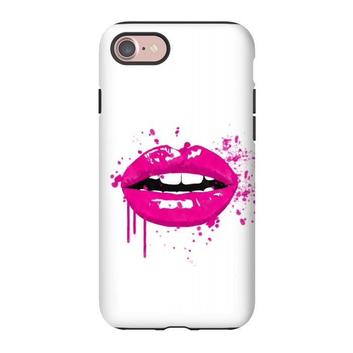 iPhone 7 StrongFit Pink Lips by Alemi