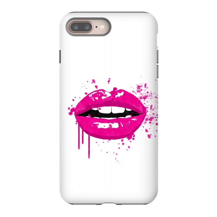 iPhone 7 plus StrongFit Pink Lips by Alemi