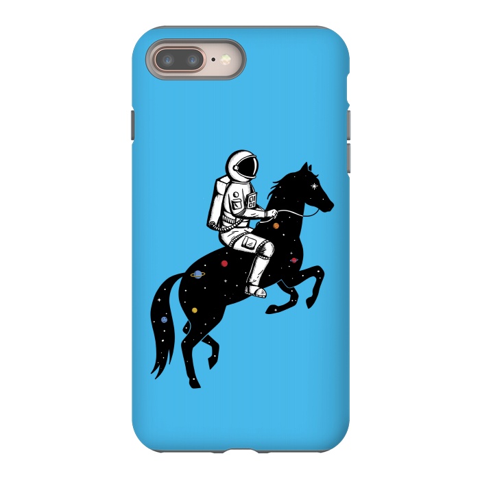 iPhone 7 plus StrongFit Astronaut and Horse by Coffee Man