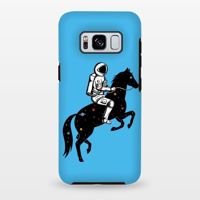 Galaxy S8 plus StrongFit Astronaut and Horse by Coffee Man