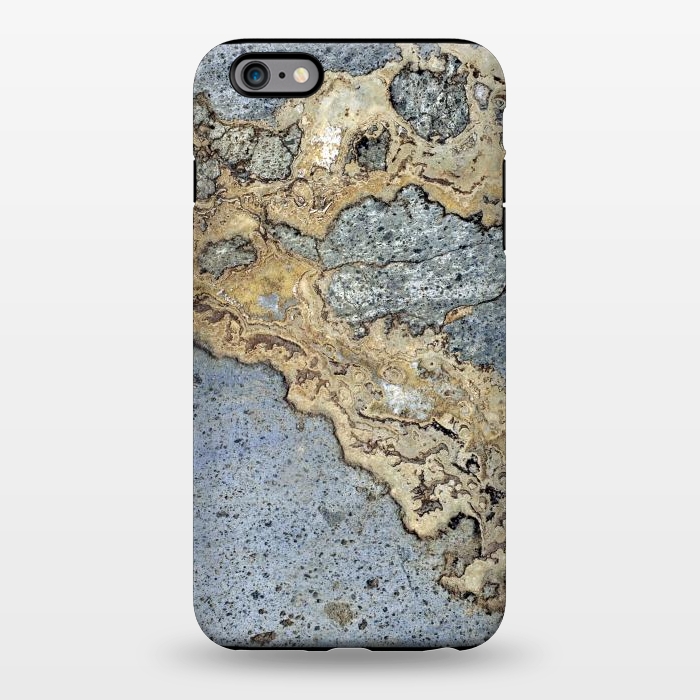 iPhone 6/6s plus StrongFit Blue and Gold Marble by Alemi