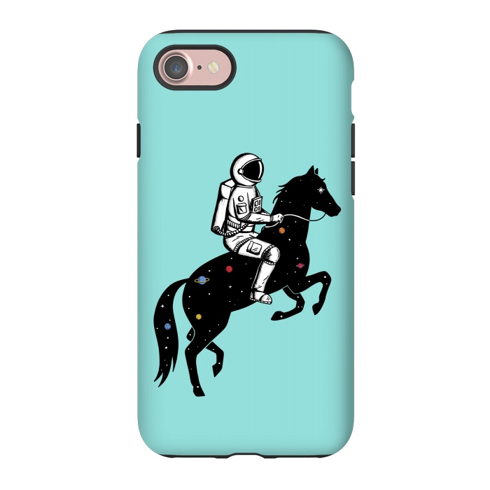 iPhone 7 StrongFit Astronaut and Horse 2 by Coffee Man