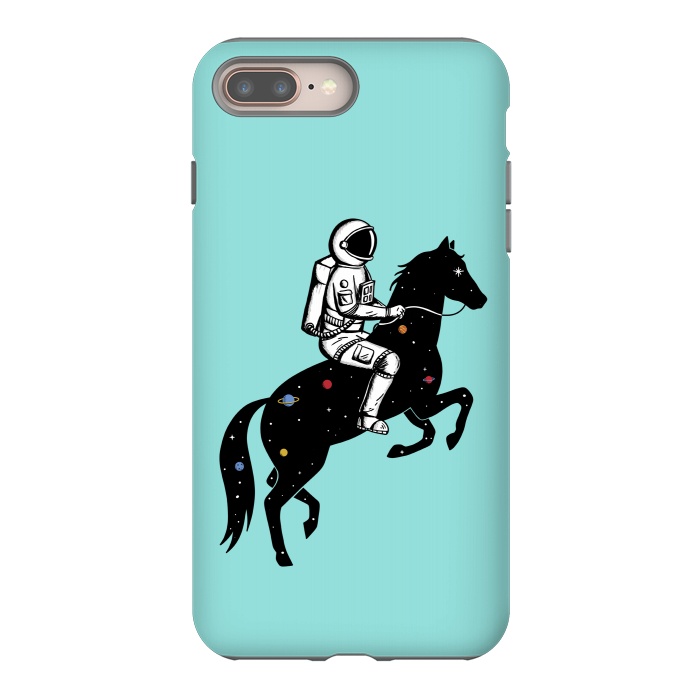 iPhone 7 plus StrongFit Astronaut and Horse 2 by Coffee Man