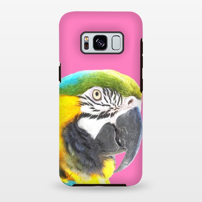 Galaxy S8 plus StrongFit Macaw Portrait by Alemi
