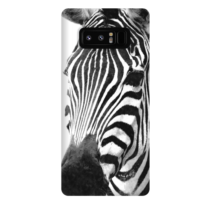 Galaxy Note 8 StrongFit Black and White Zebra by Alemi