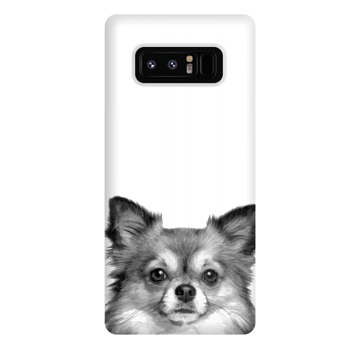 Galaxy Note 8 StrongFit Black and White Chihuahua Portrait by Alemi