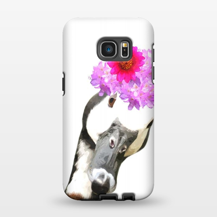 Galaxy S7 EDGE StrongFit Funny Goose Portrait by Alemi