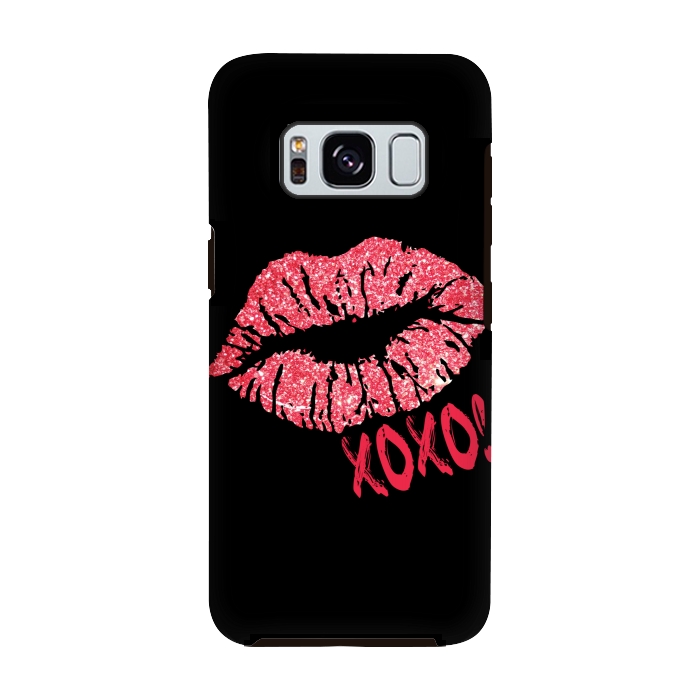 Galaxy S8 StrongFit Lips XOXO by Alemi