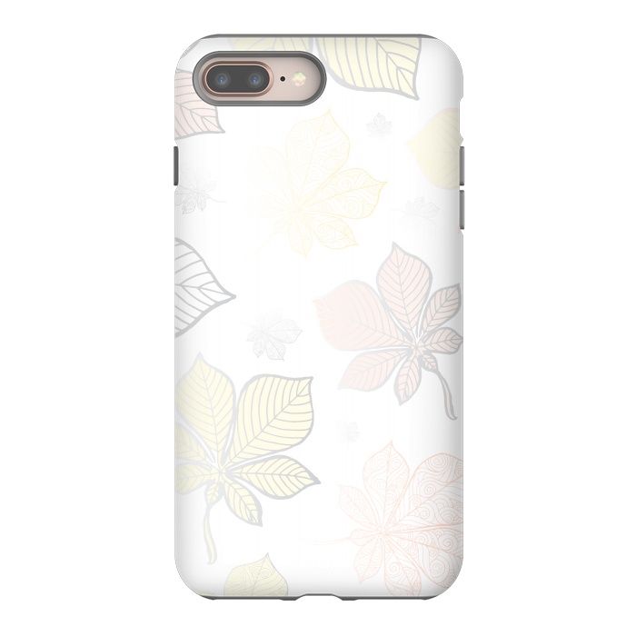 iPhone 7 plus StrongFit Autumn Leaves Pattern XV by Bledi