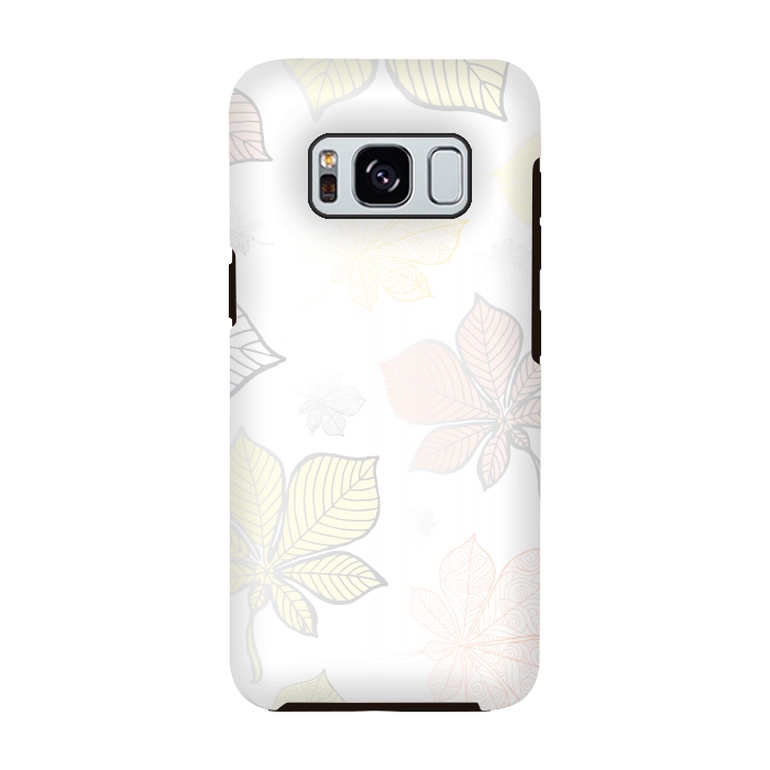 Galaxy S8 StrongFit Autumn Leaves Pattern XV by Bledi