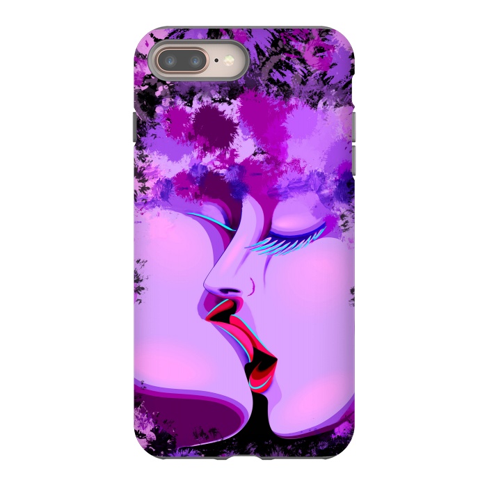 iPhone 7 plus StrongFit Lovers Kiss Ultraviolet Love Romance   by BluedarkArt