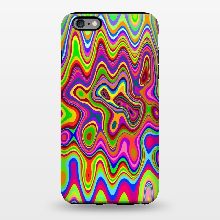iPhone 6/6s plus StrongFit Psychedelic Glowing Colors Pattern by BluedarkArt
