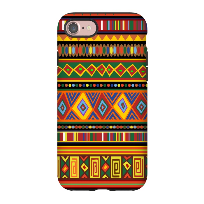 iPhone 7 StrongFit Ethnic Colorful Pattern Africa Art by BluedarkArt