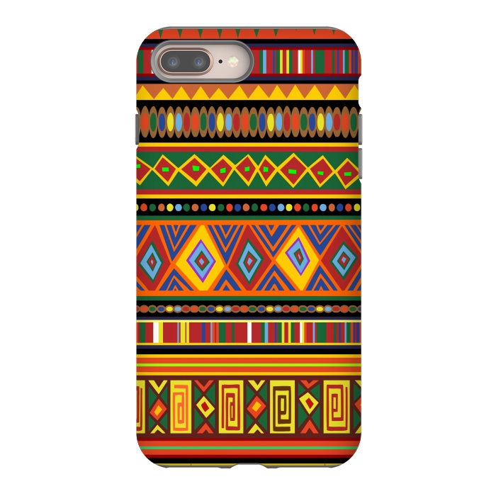 iPhone 7 plus StrongFit Ethnic Colorful Pattern Africa Art by BluedarkArt