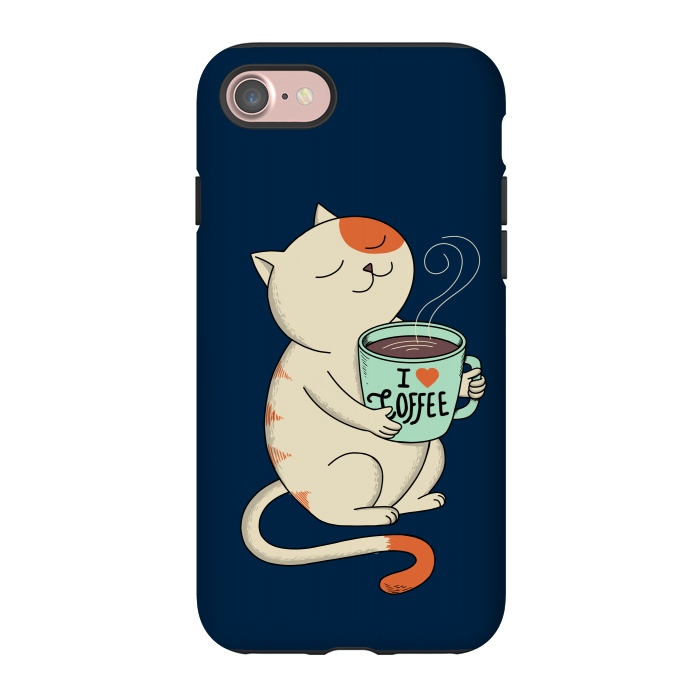 iPhone 7 StrongFit Cat and Coffee 2 by Coffee Man